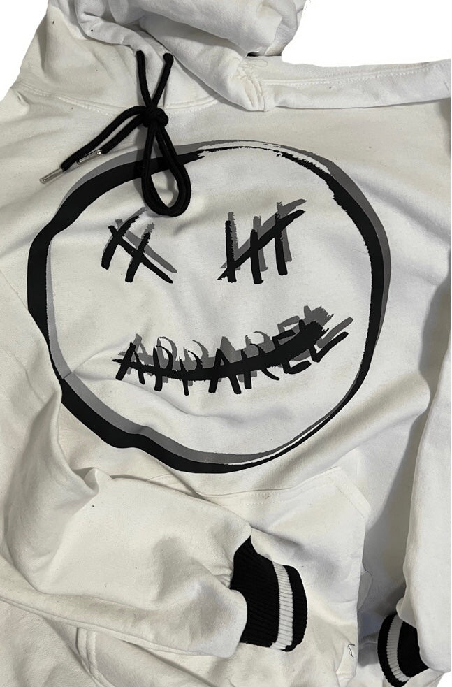 WHITE | FACE CARD PULLOVER