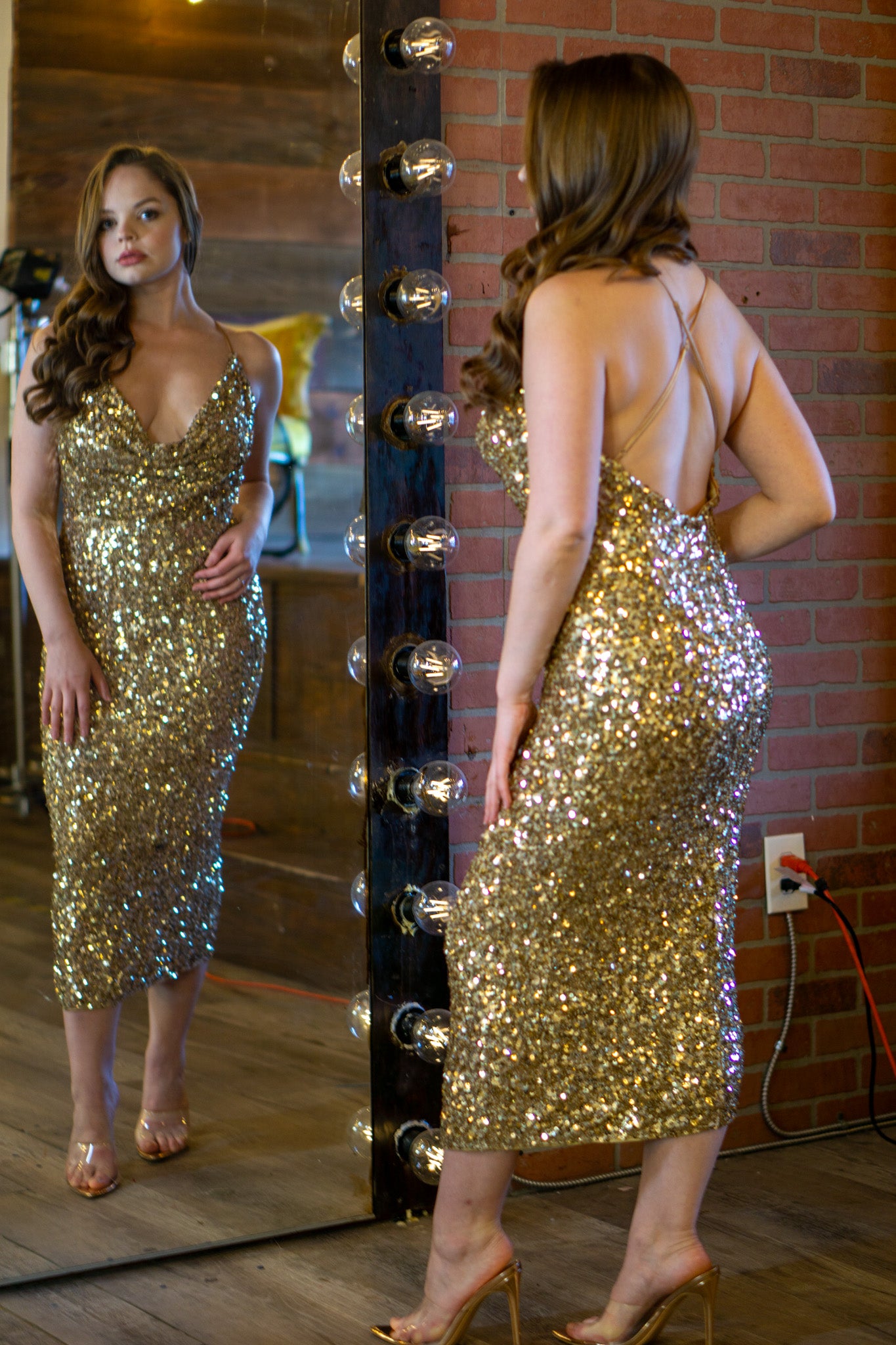 CHAMPAGNE NIGHTS | SEQUIN DRESS