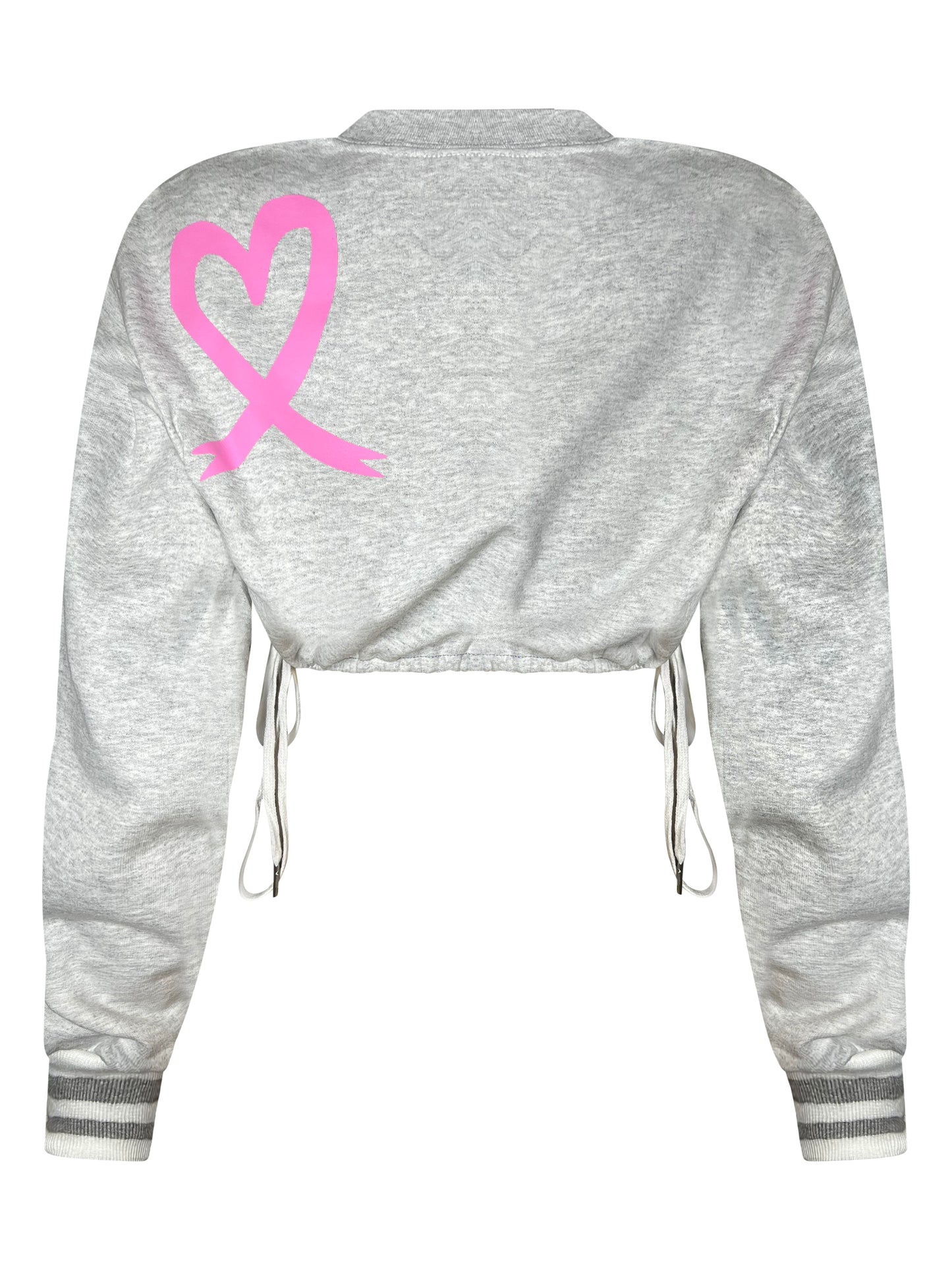 ASH CROPPED CREWNECK SIGNATURE PULLOVER - BREAST CANCER AWARENESS (LIMITED EDITION)