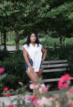 LIL WHITE TEE | BUTTON UP SHIRT